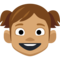 Girl - Medium emoji on Facebook